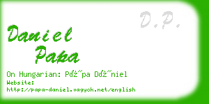 daniel papa business card